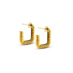 C-Square Hoop Earrings