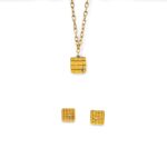 Tessera Earring Necklace Set