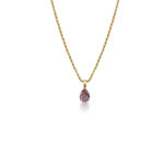 Teardrop Pendant Orchid Necklace
