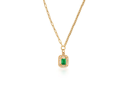 Empress Emerald Pendant Necklace